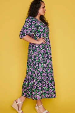 Ebby & I Casual Dresses | Fit & Flare Dresses*Noa Purple Garden Dress