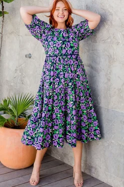 Ebby & I Casual Dresses | Fit & Flare Dresses*Noa Purple Garden Dress