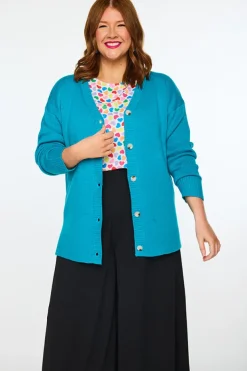 Lorraine Designs Knits & Cardigans*Nola Teal Cardi