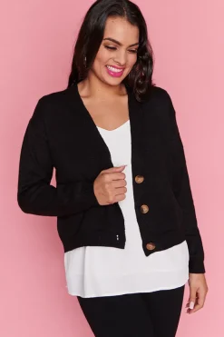Lorraine Designs Knits & Cardigans | Knee Length Dresses*Norma Black Cardi