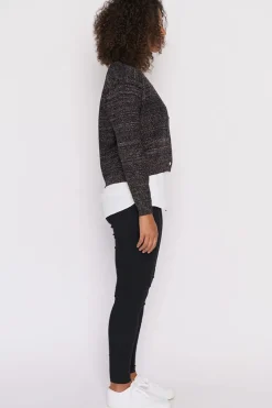 Lorraine Designs Knits & Cardigans*Norma Black Gold Lurex Cardigan
