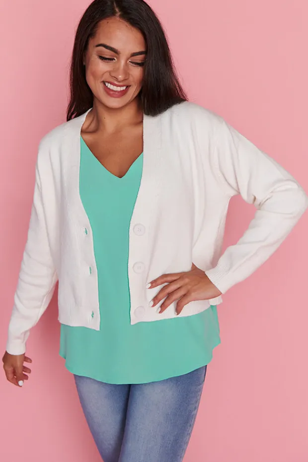 Lorraine Designs Knits & Cardigans*Norma Ivory Cardi
