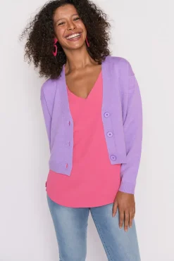 Lorraine Designs Knits & Cardigans*Norma Lilac Cardi