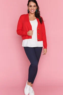 Lorraine Designs Knits & Cardigans*Norma Red Cardi