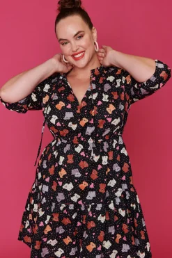 Lorraine Designs Casual Dresses | Fit & Flare Dresses*Notre Dame Puppy Love Dress
