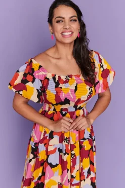 Lorraine Designs Off The Shoulder Dresses | Midi Dresses*Nyla Secret Garden Dress