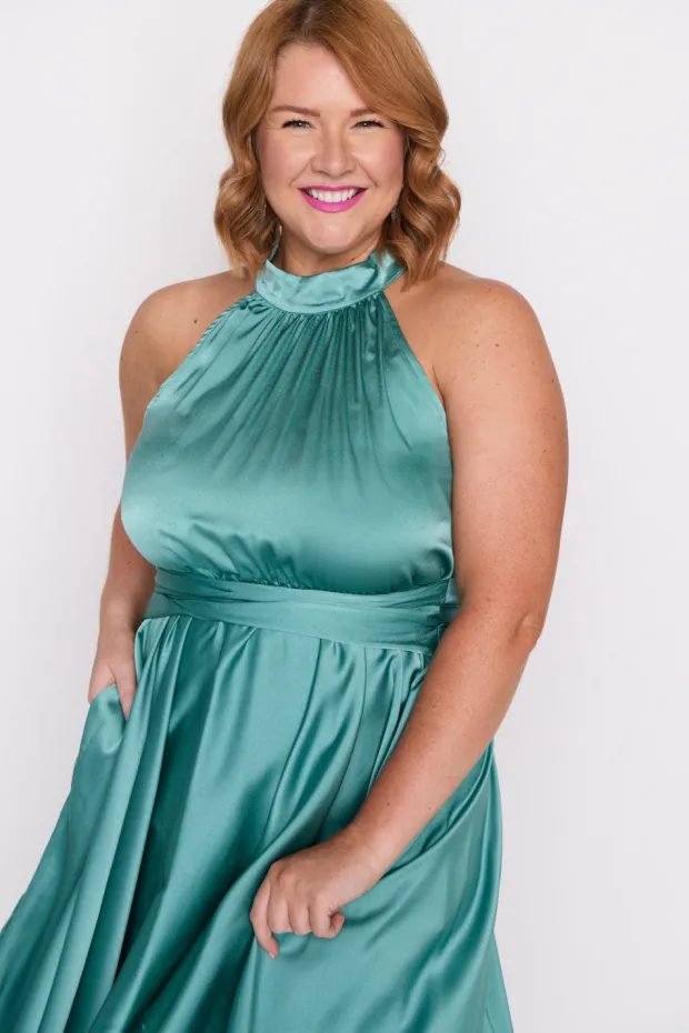 Lorraine Designs Bridesmaid Dresses | Fit & Flare Dresses*Oceania Wasabi Green Party Dress