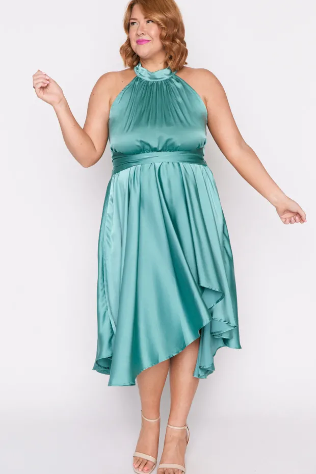 Lorraine Designs Bridesmaid Dresses | Fit & Flare Dresses*Oceania Wasabi Green Party Dress