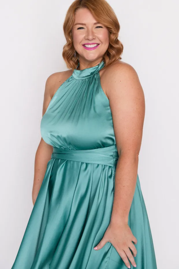 Lorraine Designs Bridesmaid Dresses | Fit & Flare Dresses*Oceania Wasabi Green Party Dress