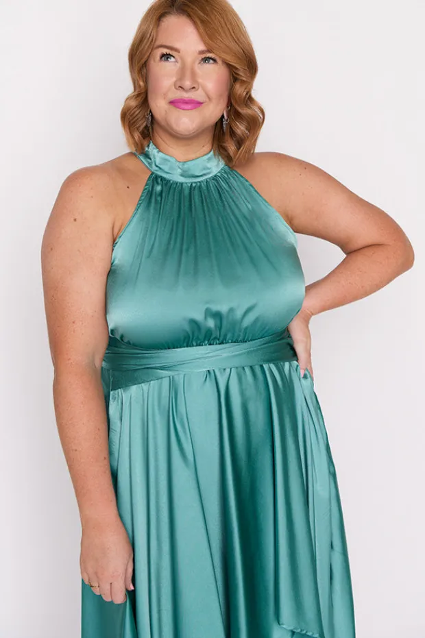 Lorraine Designs Bridesmaid Dresses | Fit & Flare Dresses*Oceania Wasabi Green Party Dress