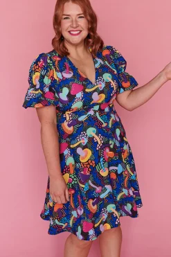 Lorraine Designs Casual Dresses | Knee Length Dresses*Parker Rainbow Shrooms Dress