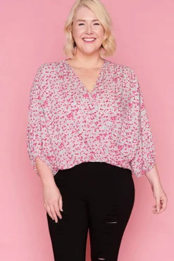 Little Party Dress Tops*Penelope Pink Floral Blouse