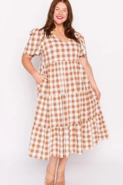 Lorraine Designs Loose Dresses | Casual Dresses*Percy Brown Gingham Dress