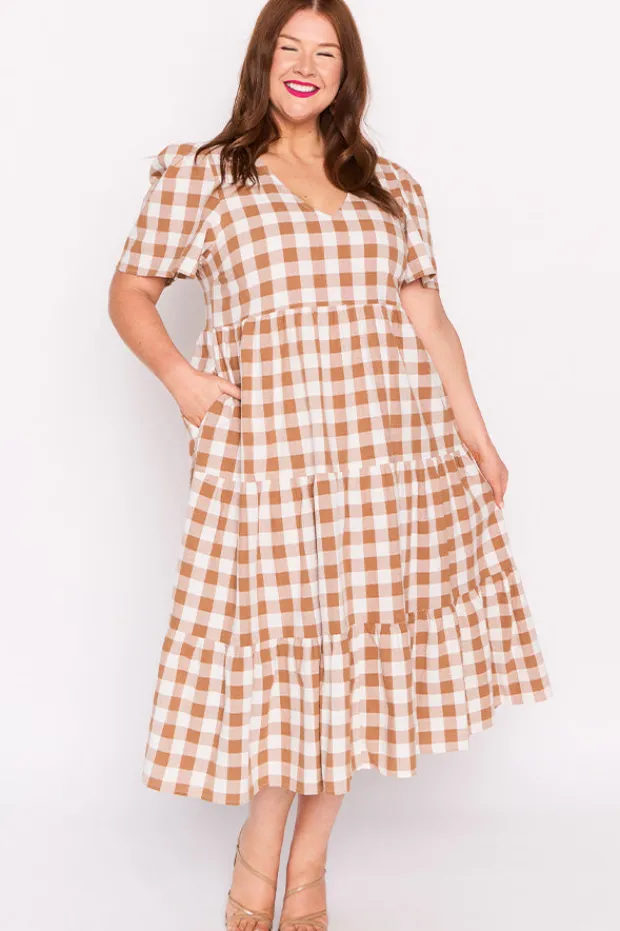 Lorraine Designs Loose Dresses | Casual Dresses*Percy Brown Gingham Dress