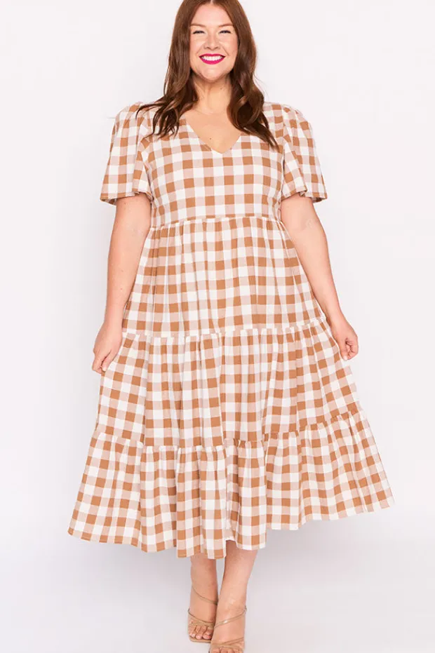 Lorraine Designs Loose Dresses | Casual Dresses*Percy Brown Gingham Dress
