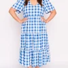 Lorraine Designs Loose Dresses | Casual Dresses*Percy Cobalt Gingham Dress