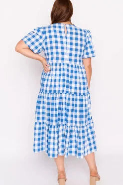 Lorraine Designs Loose Dresses | Casual Dresses*Percy Cobalt Gingham Dress