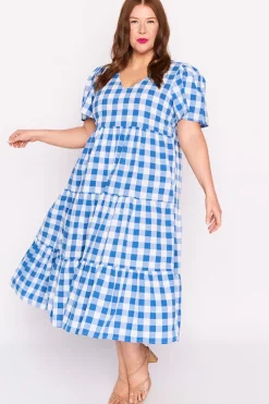 Lorraine Designs Loose Dresses | Casual Dresses*Percy Cobalt Gingham Dress