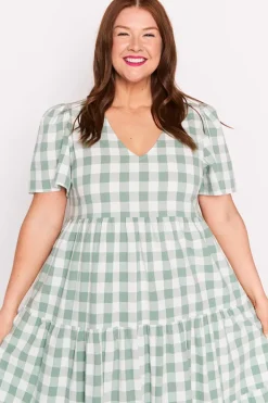 Lorraine Designs Loose Dresses | Casual Dresses*Percy Sage Gingham Dress