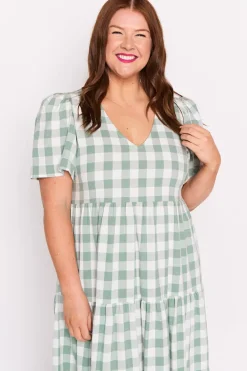 Lorraine Designs Loose Dresses | Casual Dresses*Percy Sage Gingham Dress