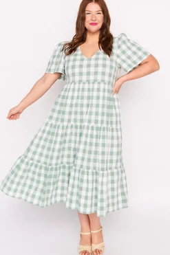 Lorraine Designs Loose Dresses | Casual Dresses*Percy Sage Gingham Dress