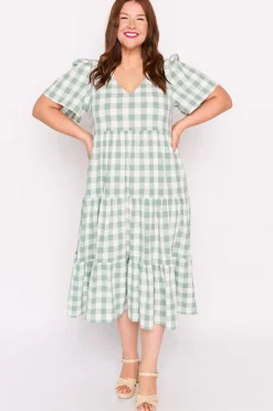 Lorraine Designs Loose Dresses | Casual Dresses*Percy Sage Gingham Dress