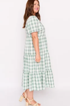 Lorraine Designs Loose Dresses | Casual Dresses*Percy Sage Gingham Dress