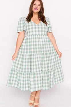 Lorraine Designs Loose Dresses | Casual Dresses*Percy Sage Gingham Dress