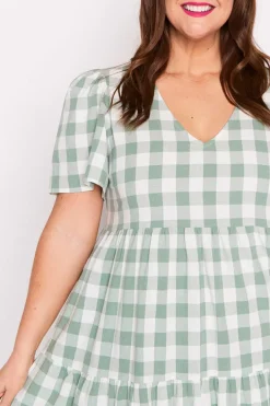 Lorraine Designs Loose Dresses | Casual Dresses*Percy Sage Gingham Dress