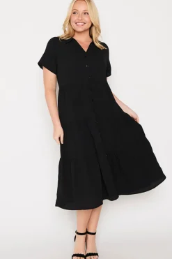 Lorraine Designs Shirt Dresses | Casual Dresses*Perry Black Dress