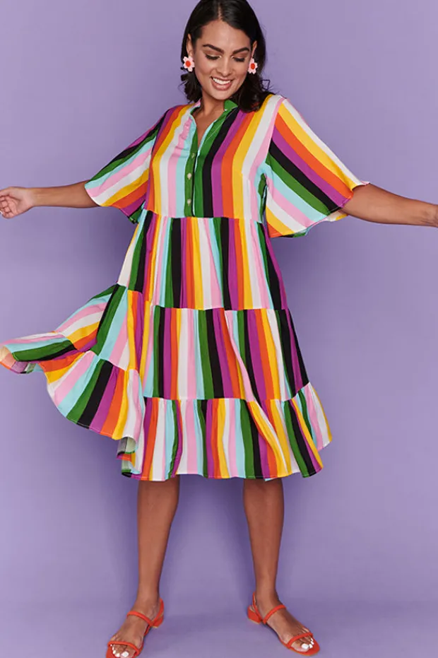 Lorraine Designs Casual Dresses | Shirt Dresses*Posey New York Stripe Dress