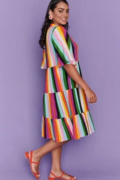 Lorraine Designs Casual Dresses | Shirt Dresses*Posey New York Stripe Dress
