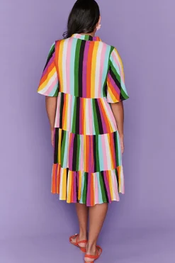 Lorraine Designs Casual Dresses | Shirt Dresses*Posey New York Stripe Dress