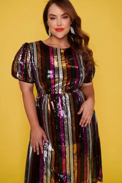 Lorraine Designs Fit & Flare Dresses | Cocktail Dresses*Rainbow Room Berry Dress