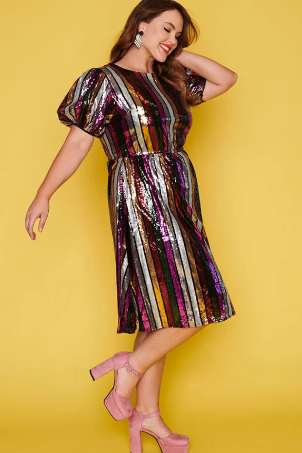 Lorraine Designs Fit & Flare Dresses | Cocktail Dresses*Rainbow Room Berry Dress