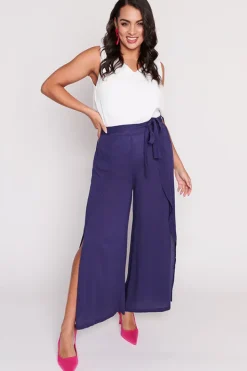Lorraine Pants & Jeans*Reese Navy Wrap Pant