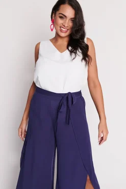 Lorraine Pants & Jeans*Reese Navy Wrap Pant