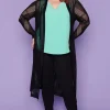 Layo Knits & Cardigans*Renu Black Long Cardi
