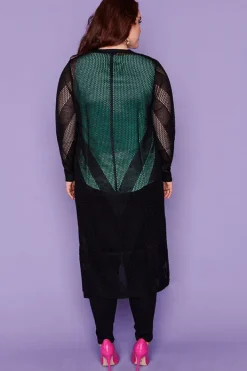 Layo Knits & Cardigans*Renu Black Long Cardi