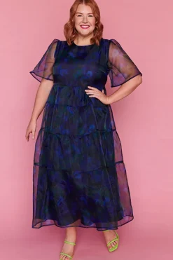 Lorraine Designs Casual Dresses | Fit & Flare Dresses*Rome Midnight Garden Party Dress