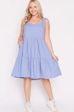 Lorraine Designs Fit & Flare Dresses | Knee Length Dresses*Rory Blue Dress