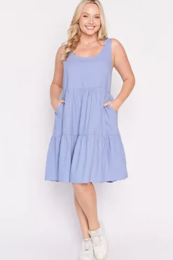 Lorraine Designs Fit & Flare Dresses | Knee Length Dresses*Rory Blue Dress
