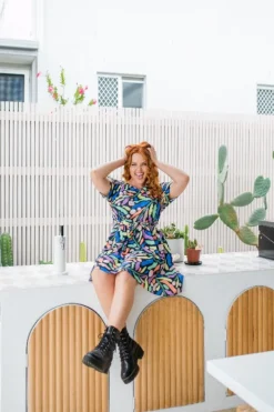 Lorraine Designs Casual Dresses | Fit & Flare Dresses*Rosalie Leaf It To Me Dress