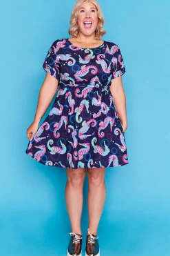 Lorraine Designs Casual Dresses | Fit & Flare Dresses*Rosalie Seahorses Dress