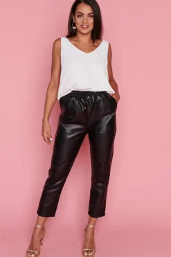 Lorraine Designs Pants & Jeans*Ryder Black Pleather Pant