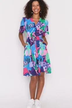 Lorraine Designs Casual Dresses | Knee Length Dresses*Sage Squiggle It Dress