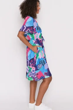 Lorraine Designs Casual Dresses | Knee Length Dresses*Sage Squiggle It Dress