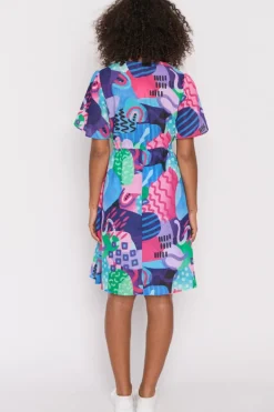 Lorraine Designs Casual Dresses | Knee Length Dresses*Sage Squiggle It Dress