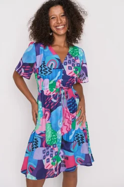 Lorraine Designs Casual Dresses | Knee Length Dresses*Sage Squiggle It Dress