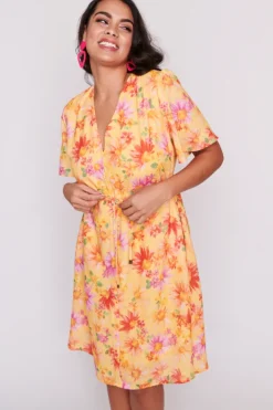 Lorraine Designs Casual Dresses | Fit & Flare Dresses*Sage Sunflower Haze Dress